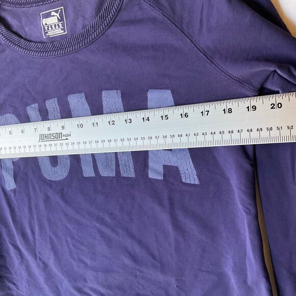 PUMA Women Long Sleeve Crewneck Sweatshirt Size M, Purple - Picture 2 of 8